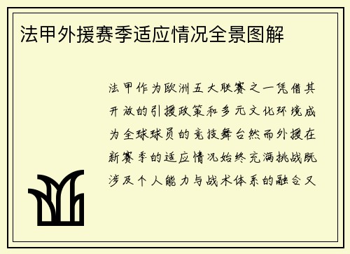 法甲外援赛季适应情况全景图解